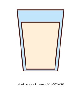 milk glass fresh isolated icon vector illustration design