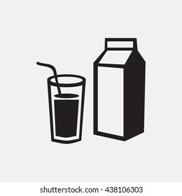 Milk And Glass Icon