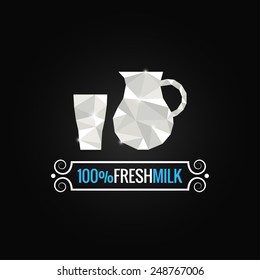 milk glass poly design background