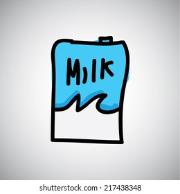 milk graphic design. Vector illustration. 