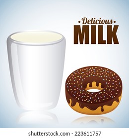 milk graphic design , vector illustration