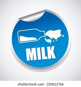 milk graphic design , vector illustration