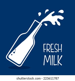 milk graphic design , vector illustration
