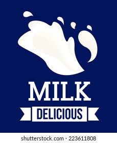 milk graphic design , vector illustration