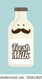 milk graphic design , vector illustration