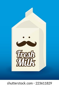 milk graphic design , vector illustration