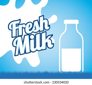 milk graphic design , vector illustration