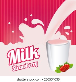 milk graphic design , vector illustration