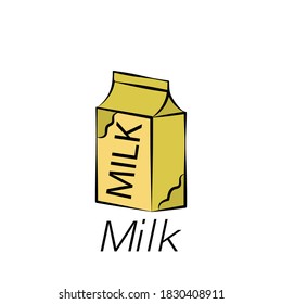 Milchhand zeichnet Symbol. Element der landwirtschaftlichen Illustrationssymbole. Zeichen und Symbole können für Web, Logo, mobile App, UI, UX verwendet werden