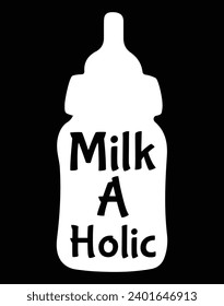 Leche a una hoyo - Archivo EPS para la máquina de corte. Puede editar e imprimir esta imagen vectorial con el editor EPS.