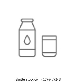 Milk, Holland icon. Element of Holland icon. Thin line icon for website design and development, app development. Premium icon