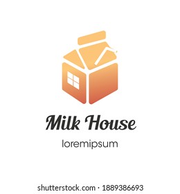 Milk House logo symbol or icon template design