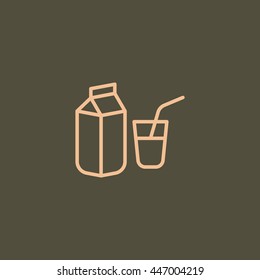 Milk Icon. 