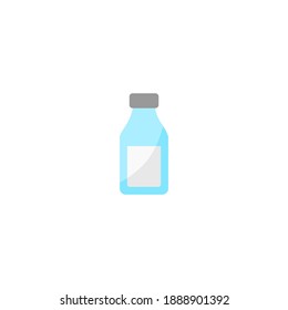 Milk icon. Bakery icon. Simple, flat, color.