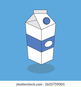 Milk Icon box set in line, vector illustration, fresh milk flat illustration