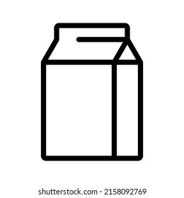 Milk icon. milk box sign. vector illustration