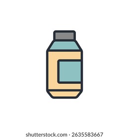 milk icon collection .design style with background