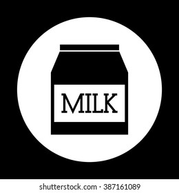 Milk icon design 