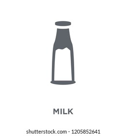 Milk icon. Milk design concept from Drinks collection. Simple element vector illustration on white background.
