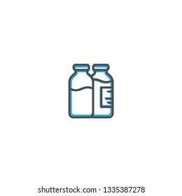 Milk icon design. Gastronomy icon vector illustration design