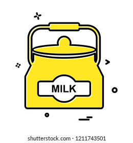 Milk icon design vector 