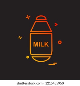 Milk icon design vector