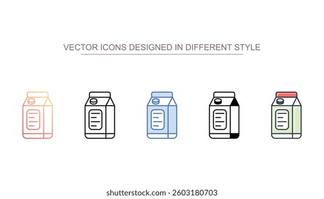 Milk icon design with white background stock illustration