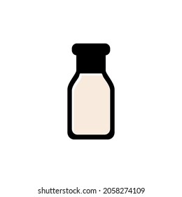 Milk icon does not contain dairy products. Milk and lactose free packaging and labels