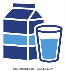 Milk Icon Element For Design