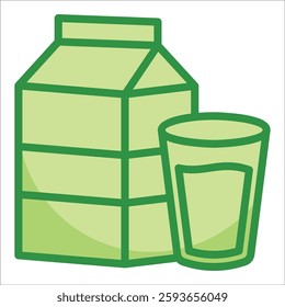 Milk Icon Element For Design