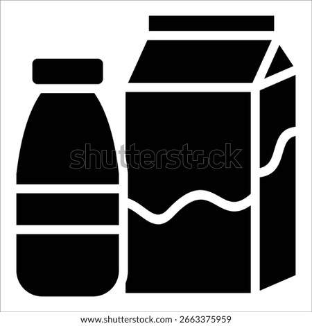 Milk Icon Element For Design