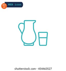 Milk Icon Flat.