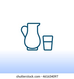 Milk Icon Flat.