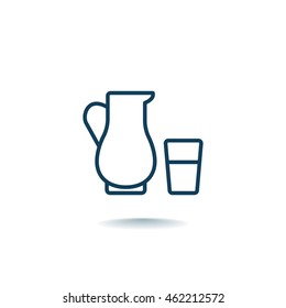 Milk Icon Flat.