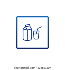 Milk Icon Flat.