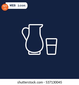 Milk Icon Flat.
