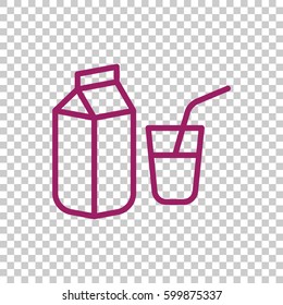 Milk Icon Flat.