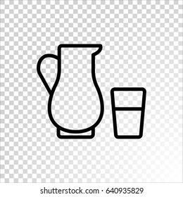 Milk Icon Flat.