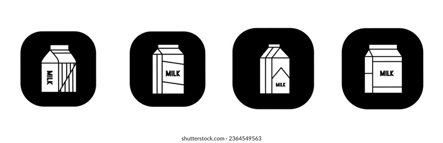 Milk icon in flat. A milk design. Stock vector.