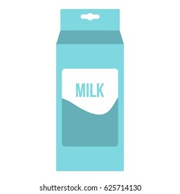 Milk icon flat isolated on white background vector illustration