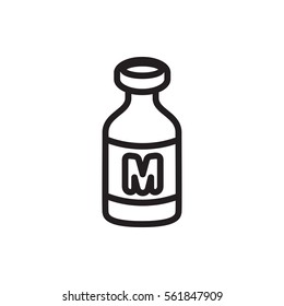 milk icon illustration isolated vector sign symbol