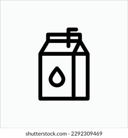  milk icon, isolated icon in light background, perfect for website, blog, logo, graphic design, social media, UI, mobile app