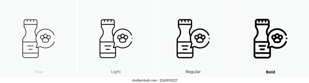 milk icon. Linear style sign isolated on white background. Vector illustration.