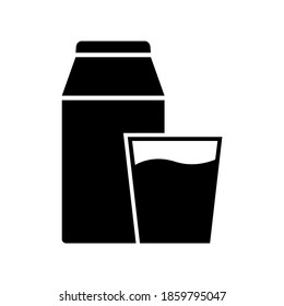 Milk icon, logo isolated on white background