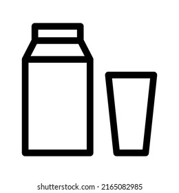 milk icon or logo isolated sign symbol vector illustration - high quality black style vector icons
