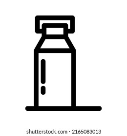 Milchsymbol oder Logo einzeln auf Zeichen, Vektorgrafik - hochwertige Vektorsymbole in schwarzem Stil
