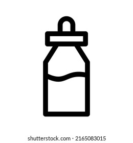 milk icon or logo isolated sign symbol vector illustration - high quality black style vector icons
