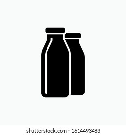 Milk Icon. Nutrition Element Illustration As A Simple Vector Sign & Trendy Symbol for Design and Websites, Presentation or Mobile Application.