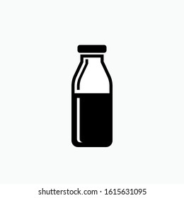 Milk Icon. Nutrition Element Illustration As A Simple Vector Sign & Trendy Symbol for Design and Websites, Presentation or Mobile Application.