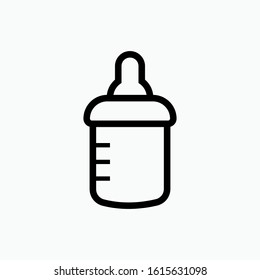 Milk Icon. Nutrition Element Illustration As A Simple Vector Sign & Trendy Symbol for Design and Websites, Presentation or Mobile Application.